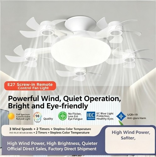 Modern ceiling fan with led - fan,