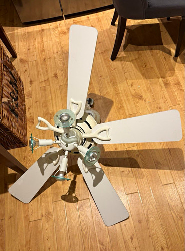 White ceiling fan - white,