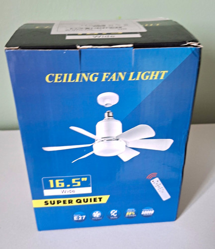 5in white ceiling fan with - 16.5in,