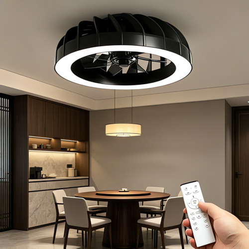 Rgb ceiling fan with light - fan,