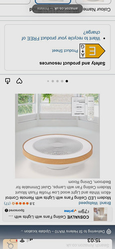 Wellspeed modern 48cm flush - 48cm,