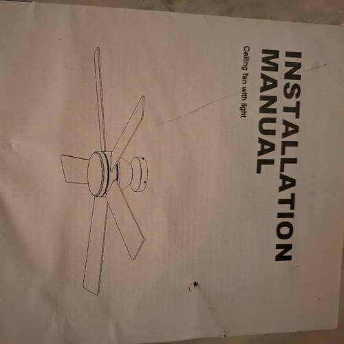 Ceiling fan lights - 52", remote