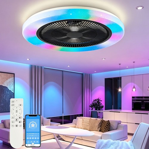 Modern led ceiling fan with - modern,