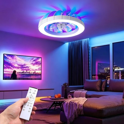 Modern ceiling fan - modern, rgb