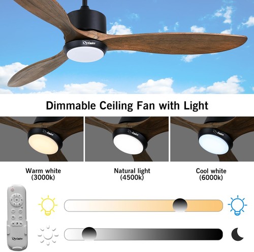 Ovlaim 132cm wood ceiling - 132cm,