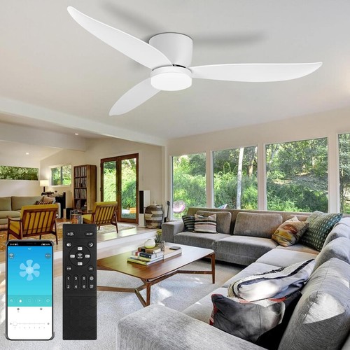 Large led ceiling fan with - led,