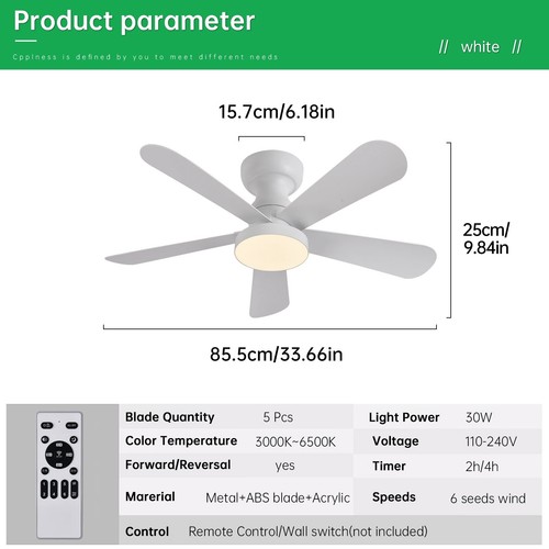 Large led ceiling - 42", fans