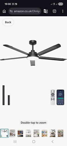 60in black aluminium ceiling - 60in,