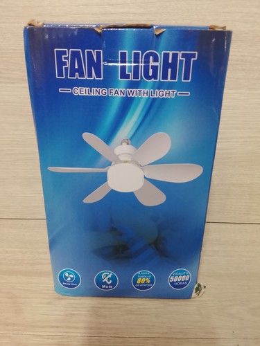 White blade ceiling - fan, with