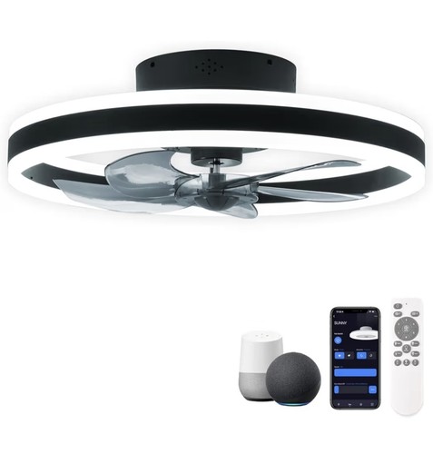 Smart ceiling fan with led - ceiling,
