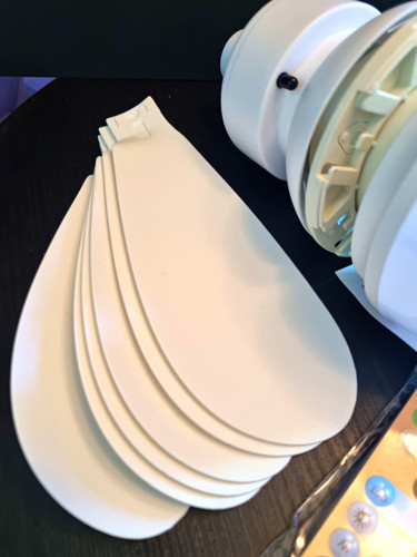 White ceiling fan with - ceiling,