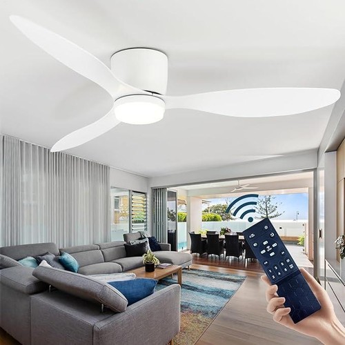 Large led ceiling fan with - led,