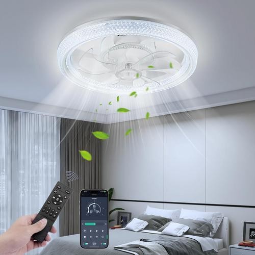 Led ceiling fan with lighting - with,