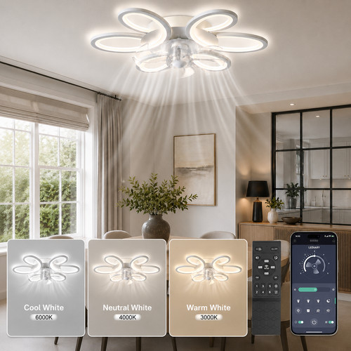 Modern ceiling fan - ceiling, with
