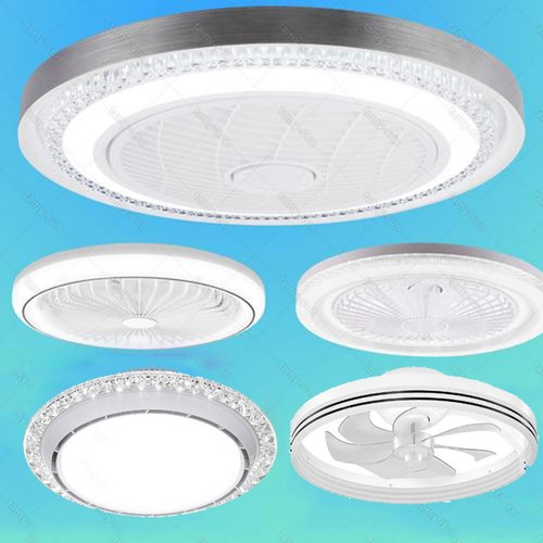 Large led ceiling fan with - led,