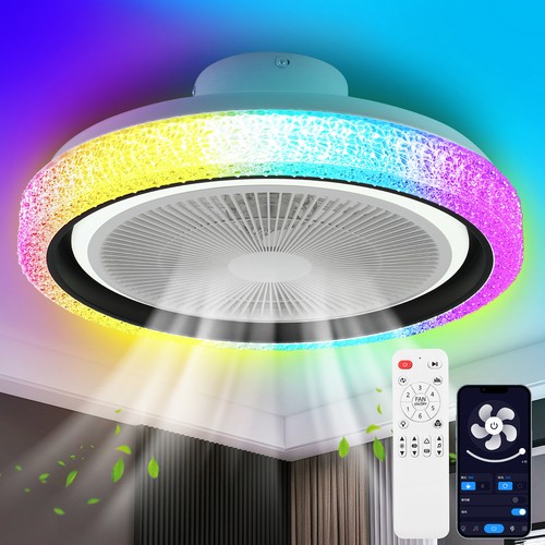 Rgb led ceiling fan - led,