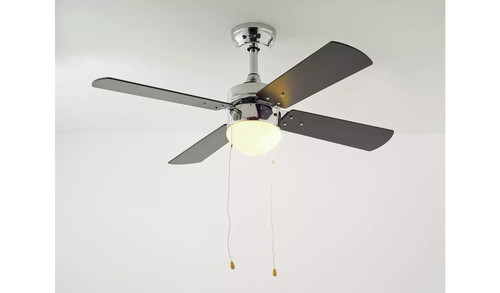 Ceiling fan chrome - -, black