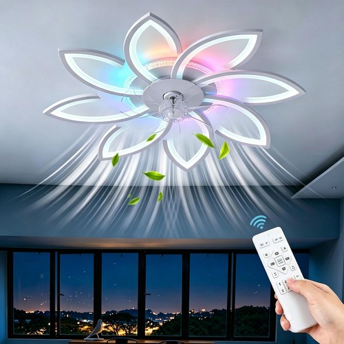 Ceiling fan with light smart - light,