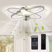 HOMCOM Ceiling Fan with Light