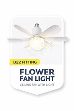 Modern B22 Ceiling Fan With