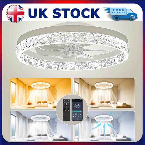 Large led ceiling fan with - large,