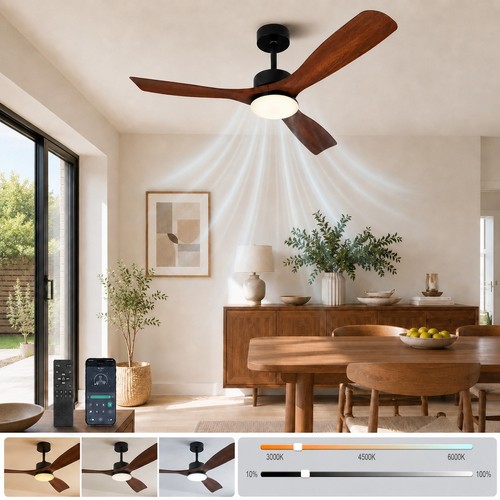 Smart ceiling fan with - fan,