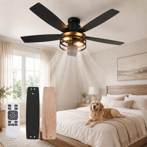 Large ceiling fan with - fan,