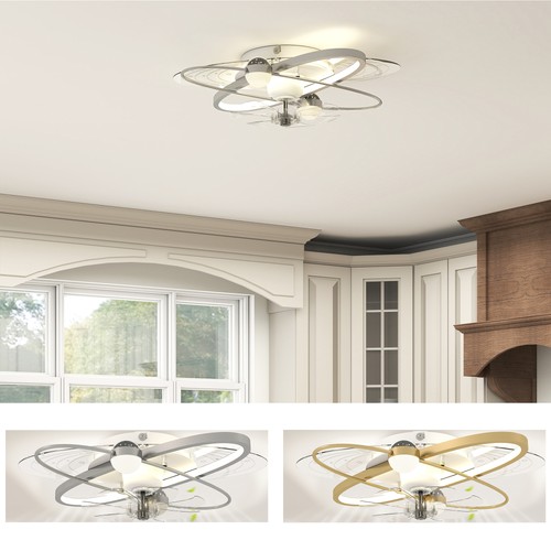Ceiling fan with - fan, lights,