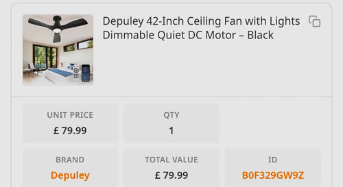 Depuley 42in ceiling - ceiling, w/