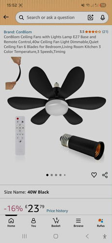 Conblom 40w ceiling fan with - conblom,