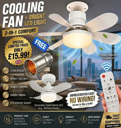 40w 52cm led ceiling - led, fan