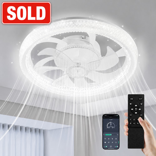 Large led ceiling fan - large,